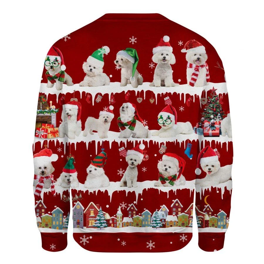 Awesome Hoodie - Bichon Frise Sweater Christmas - 3D All Over Printed Clothes For Women and Men ND841