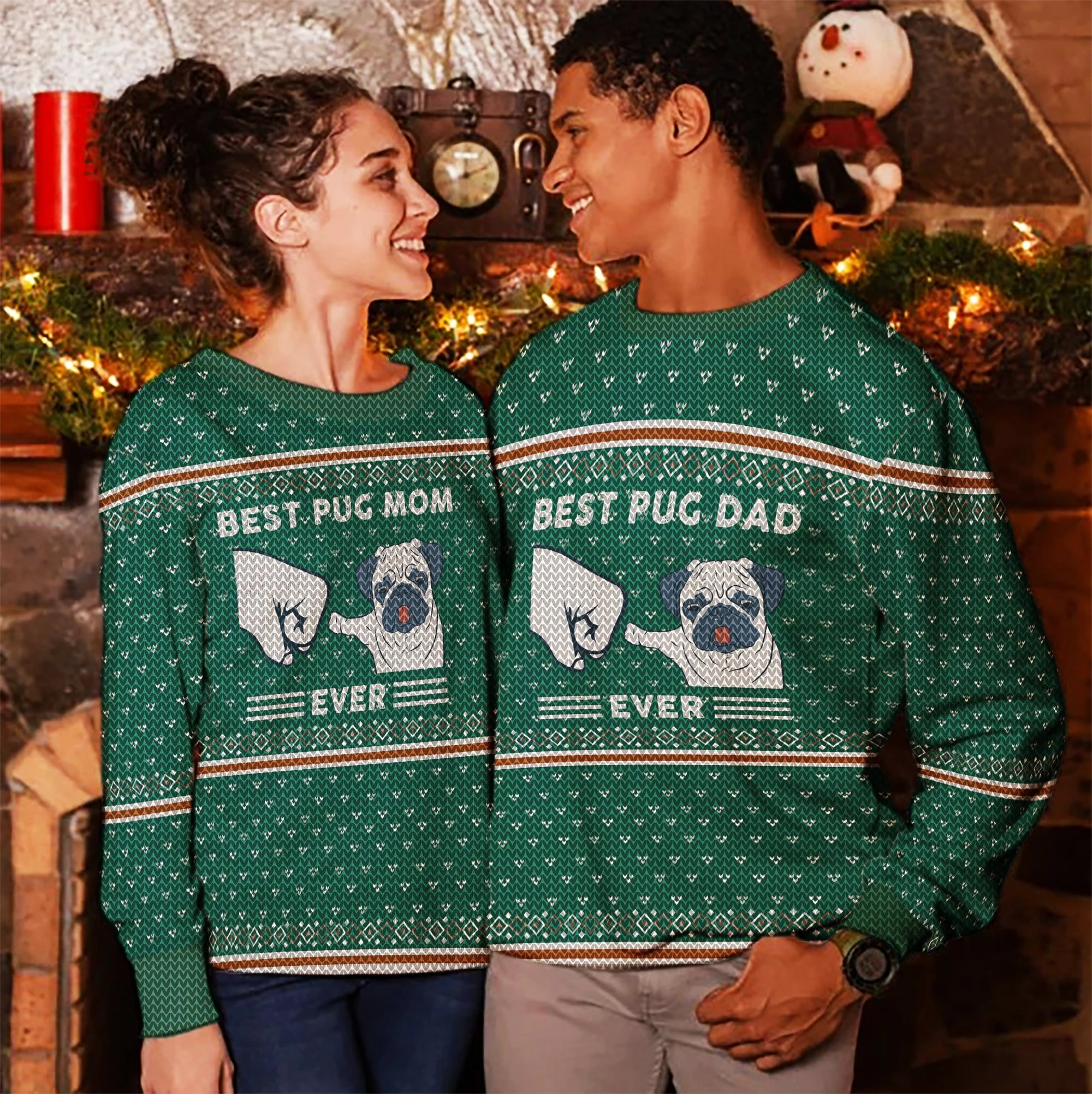 Awesome Hoodie - Best Pug Dog Sweater Christmas - 3D All Over Printed Clothes For Women and Men ND843