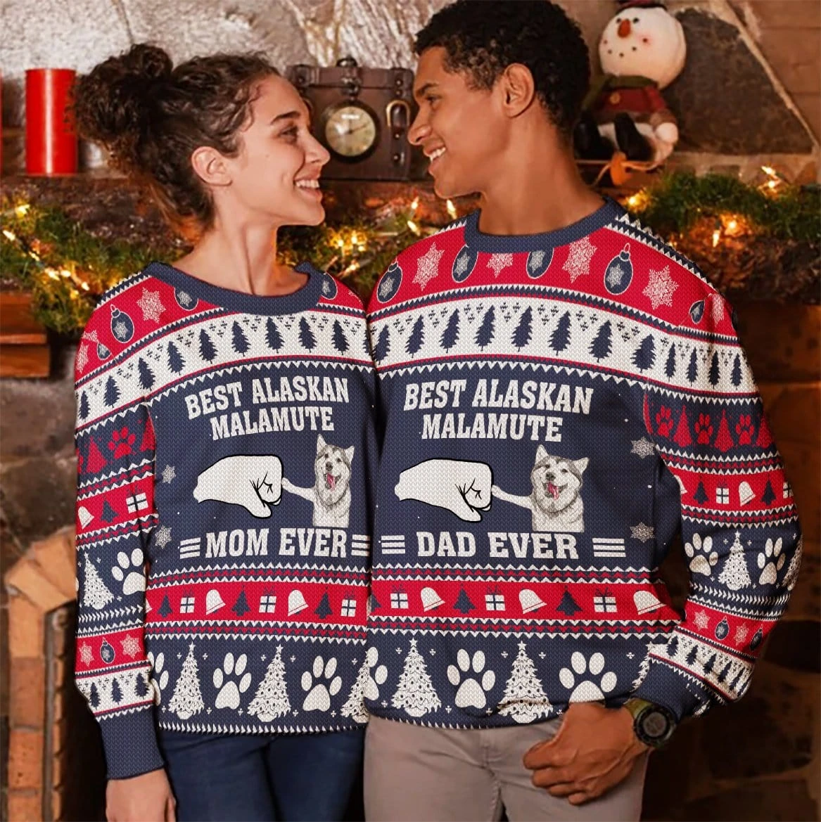 Awesome Hoodie - Best Alaskan Malamute Dog Sweater Christmas - 3D All Over Printed Clothes For Women and Men ND844