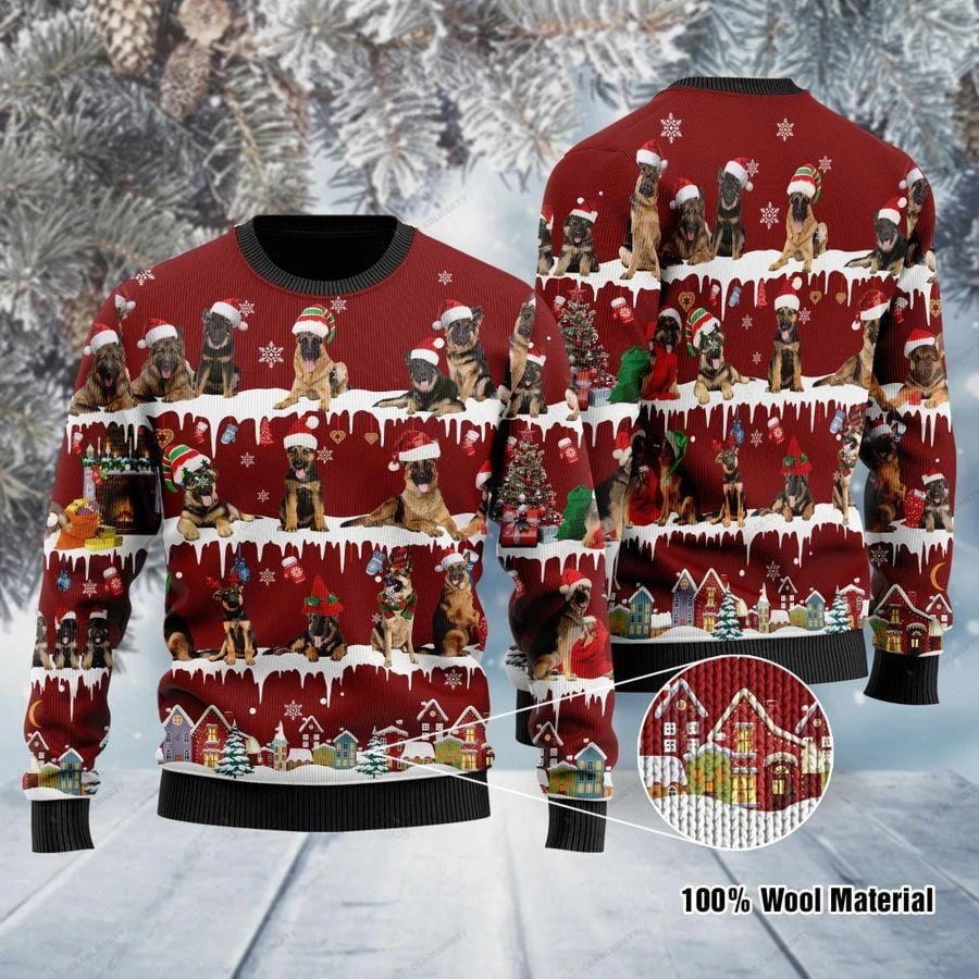 Awesome Hoodie - German Shepherd Sweater Christmas - 3D All Over Printed Clothes For Women and Men ND846