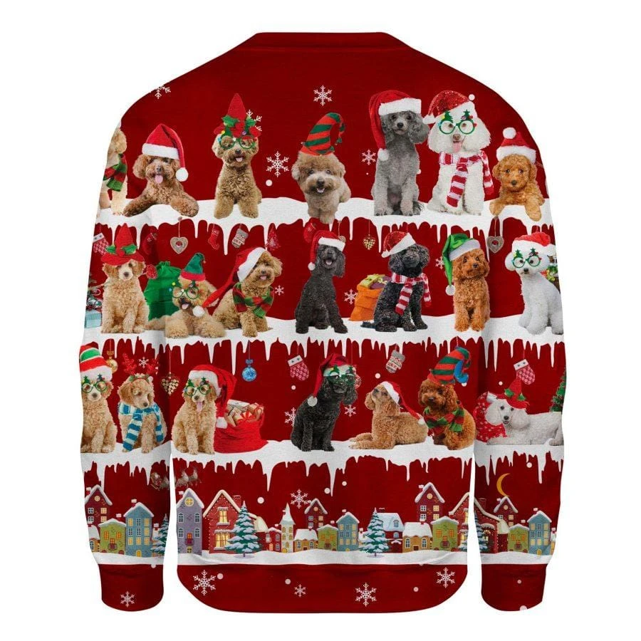 Awesome Hoodie - Poodle Sweater Christmas - 3D All Over Printed Clothes For Women and Men ND847