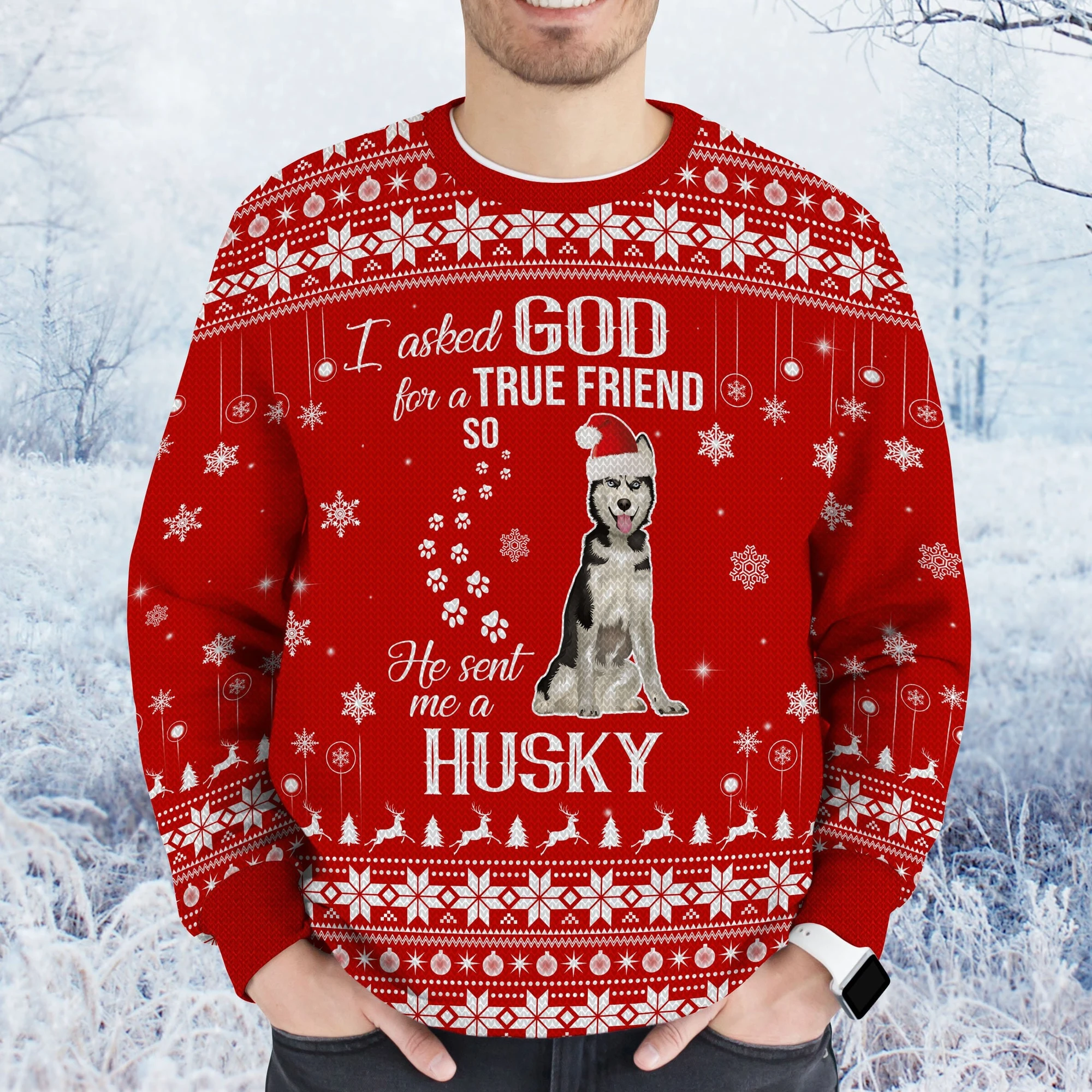 Awesome Hoodie - Husky Sweater Christmas - 3D All Over Printed Clothes For Women and Men ND849