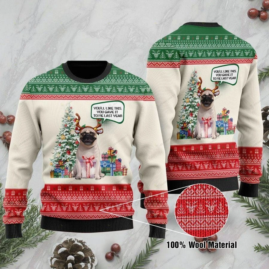 Awesome Hoodie - Pug Sweater Christmas - 3D All Over Printed Clothes For Women and Men ND851