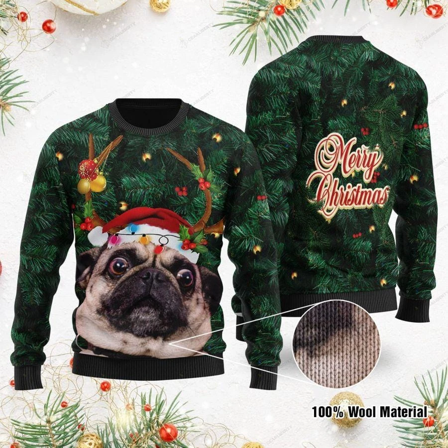 Awesome Hoodie - Pug Sweater Christmas - 3D All Over Printed Clothes For Women and Men ND854