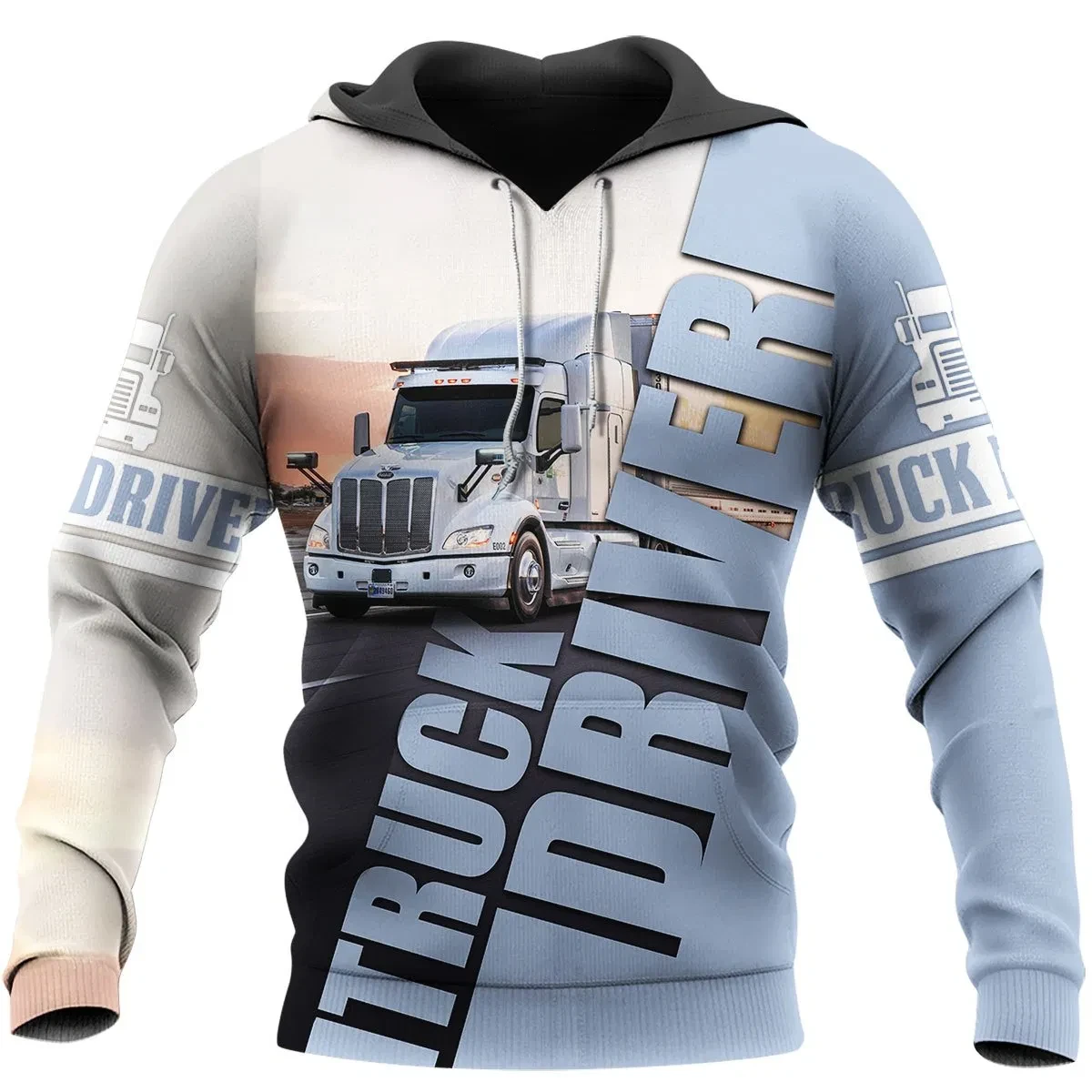 Awesome Hoodie 3D All Over Print Truck Driver - Hoodie, T-Shirt, Zip Hoodies, Sweatshirt ND860