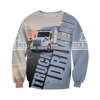 Awesome Hoodie 3D All Over Print Truck Driver - Hoodie, T-Shirt, Zip Hoodies, Sweatshirt ND860