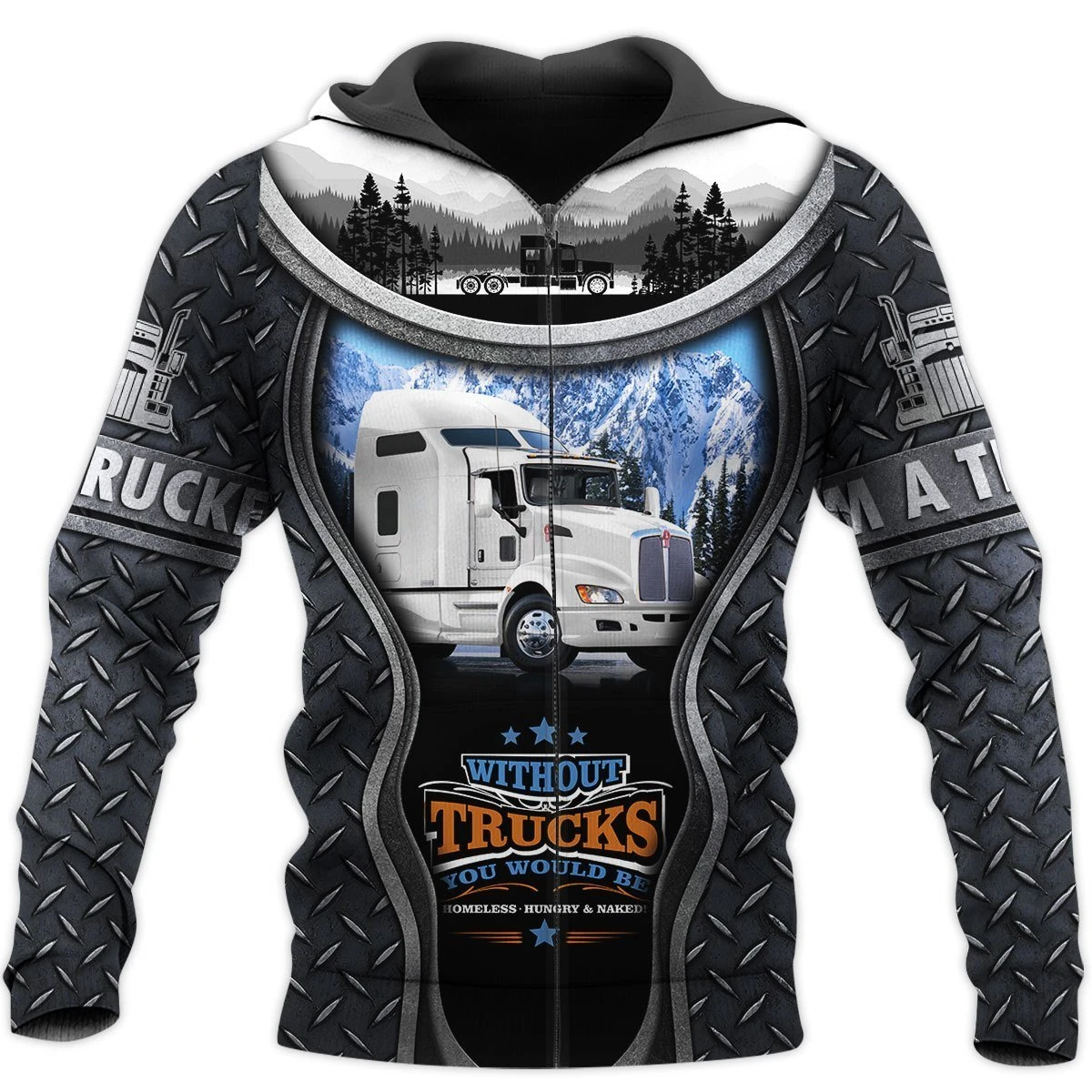 Awesome Hoodie 3D All Over Print Truck - Hoodie, T-Shirt, Zip Hoodies, Sweatshirt ND864