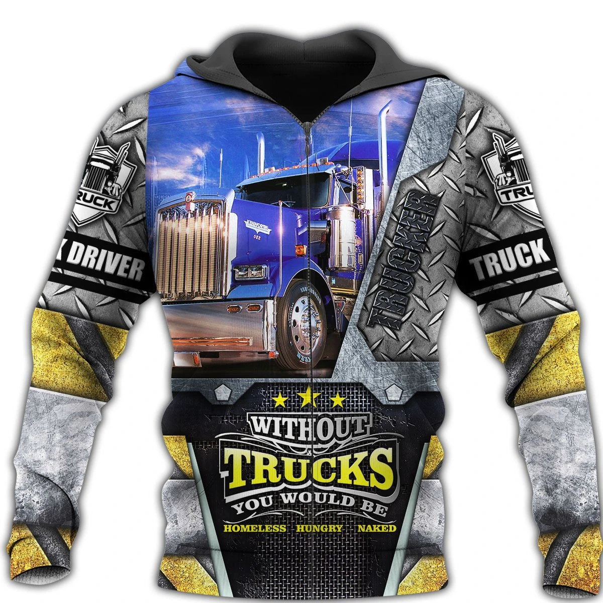 Awesome Hoodie 3D All Over Print Trucker - Hoodie, T-Shirt, Zip Hoodies, Sweatshirt ND871