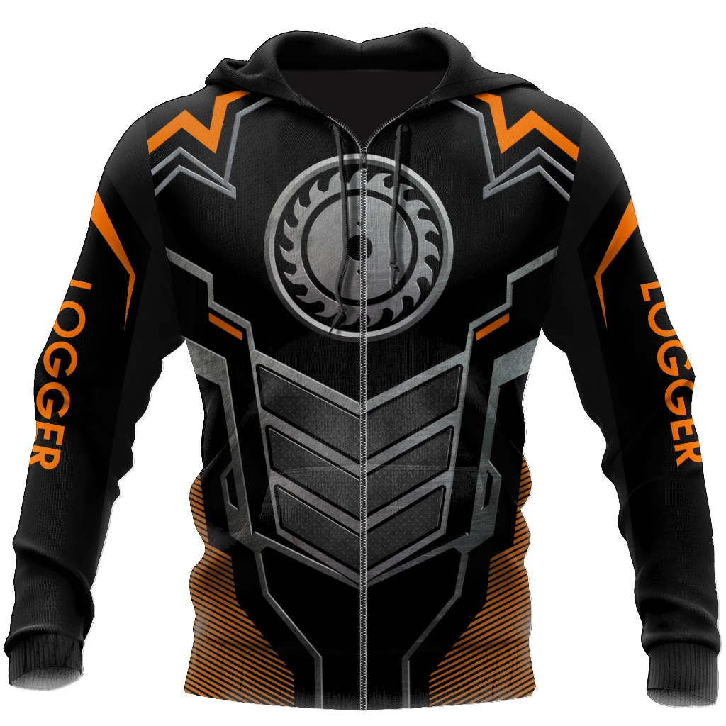 Awesome Hoodie 3D All Over Print Logger Chainsaw - Hoodie, T-Shirt, Zip Hoodies, Sweatshirt ND873