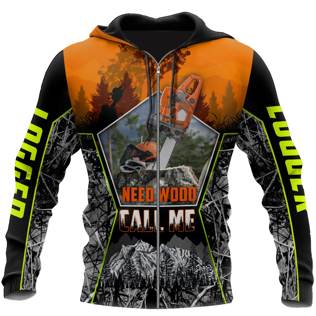 Awesome Hoodie 3D All Over Print Logger Chainsaw - Hoodie, T-Shirt, Zip Hoodies, Sweatshirt ND883