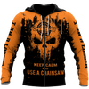 Awesome Hoodie 3D All Over Print Skull Chainsaw - Hoodie, T-Shirt, Zip Hoodies, Sweatshirt ND884