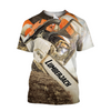 Awesome Hoodie 3D All Over Print Lumberjack Chainsaw - Hoodie, T-Shirt, Zip Hoodies, Sweatshirt ND885