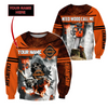 Awesome Hoodie 3D All Over Print Chainsaw Skull Custom Name - Hoodie, T-Shirt, Zip Hoodies, Sweatshirt ND892