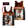 Awesome Hoodie 3D All Over Print Chainsaw Skull Custom Name - Hoodie, T-Shirt, Zip Hoodies, Sweatshirt ND892