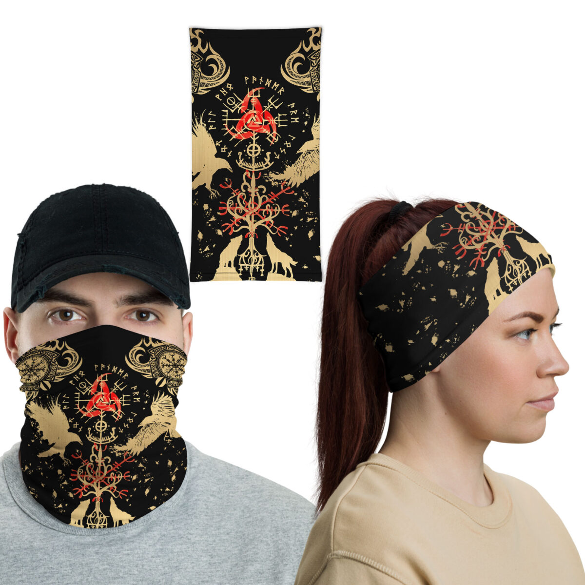 Awesome Hoodie Viking Neck Gaiter - NDG002