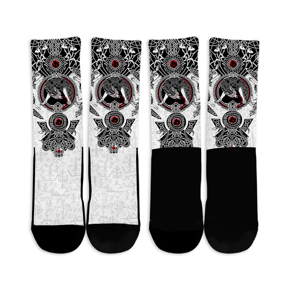 Awesome Hoodied 3D All Over Print Socks Viking NDS001