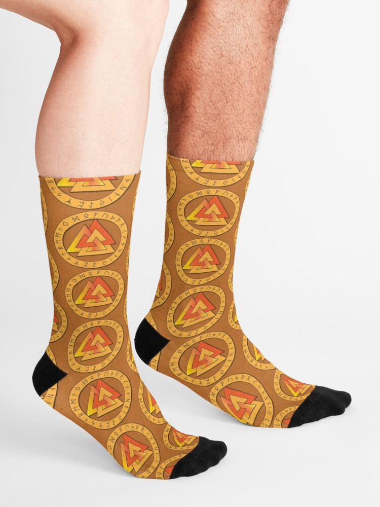 Awesome Hoodied 3D All Over Print Socks Viking NDS002