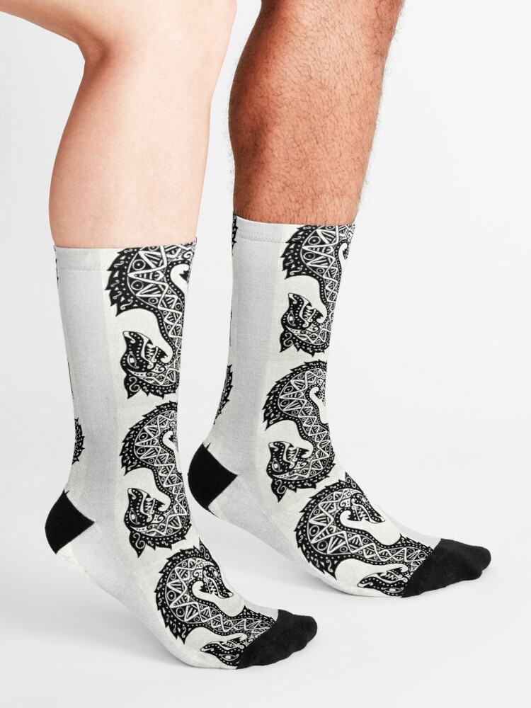Awesome Hoodied 3D All Over Print Socks Viking NDS006