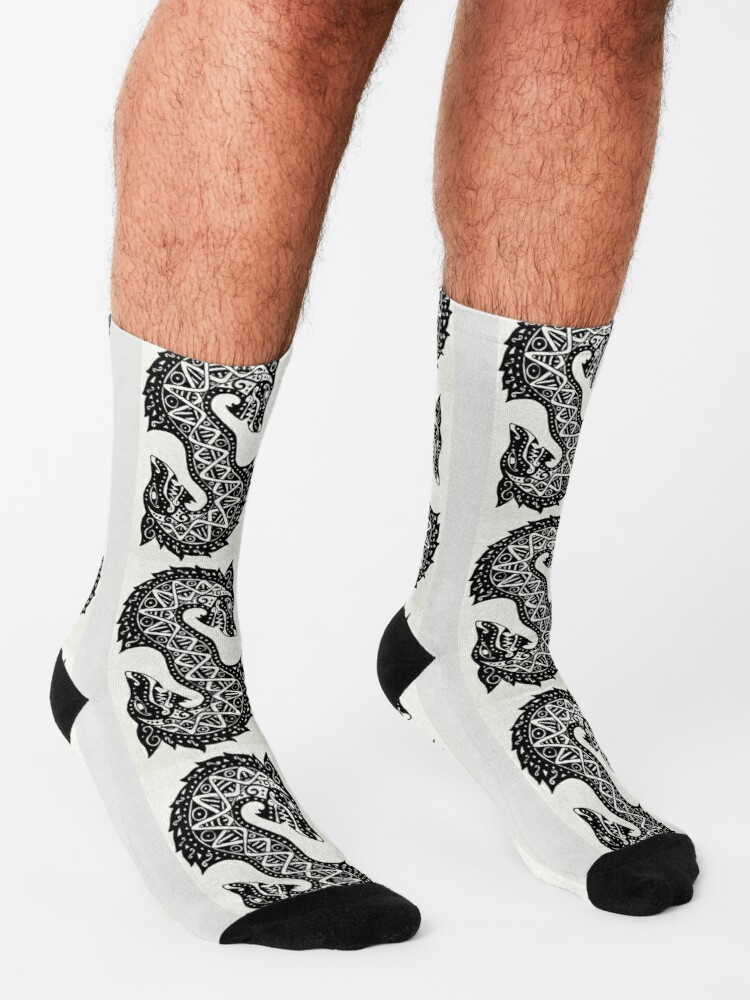 Awesome Hoodied 3D All Over Print Socks Viking NDS006