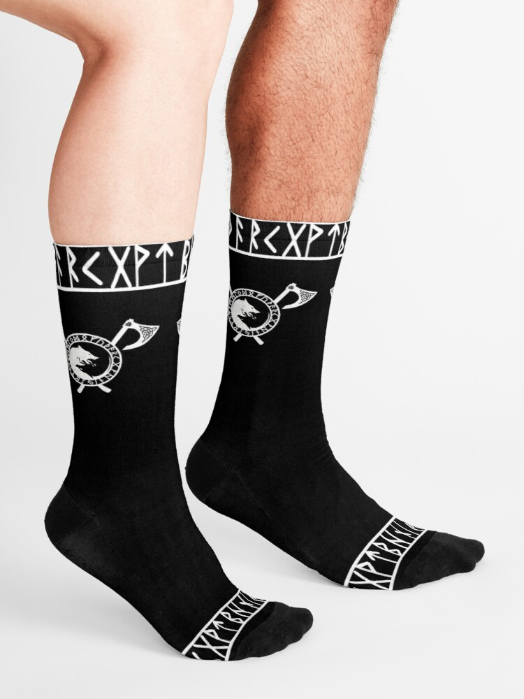 Awesome Hoodied 3D All Over Print Socks Viking NDS007