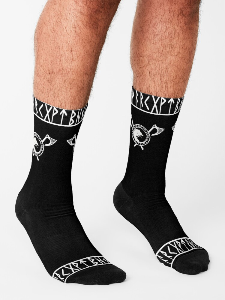 Awesome Hoodied 3D All Over Print Socks Viking NDS007