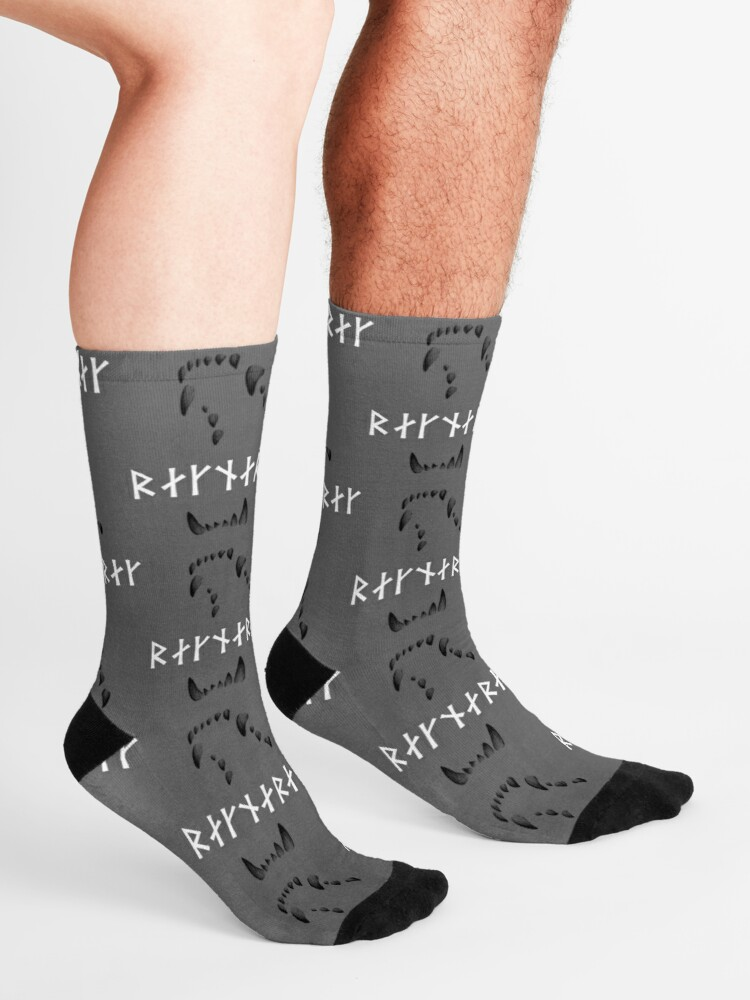 Awesome Hoodied 3D All Over Print Socks Viking NDS008
