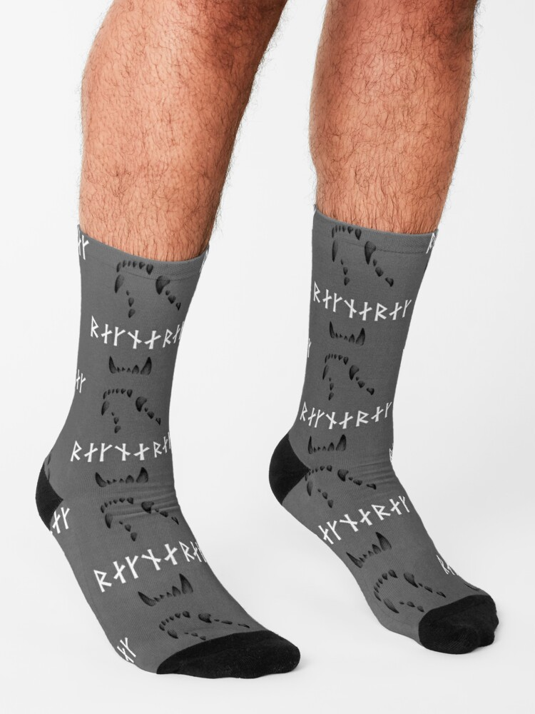 Awesome Hoodied 3D All Over Print Socks Viking NDS008