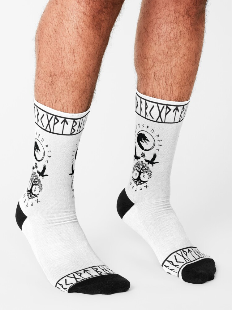 Awesome Hoodied 3D All Over Print Socks Viking NDS009