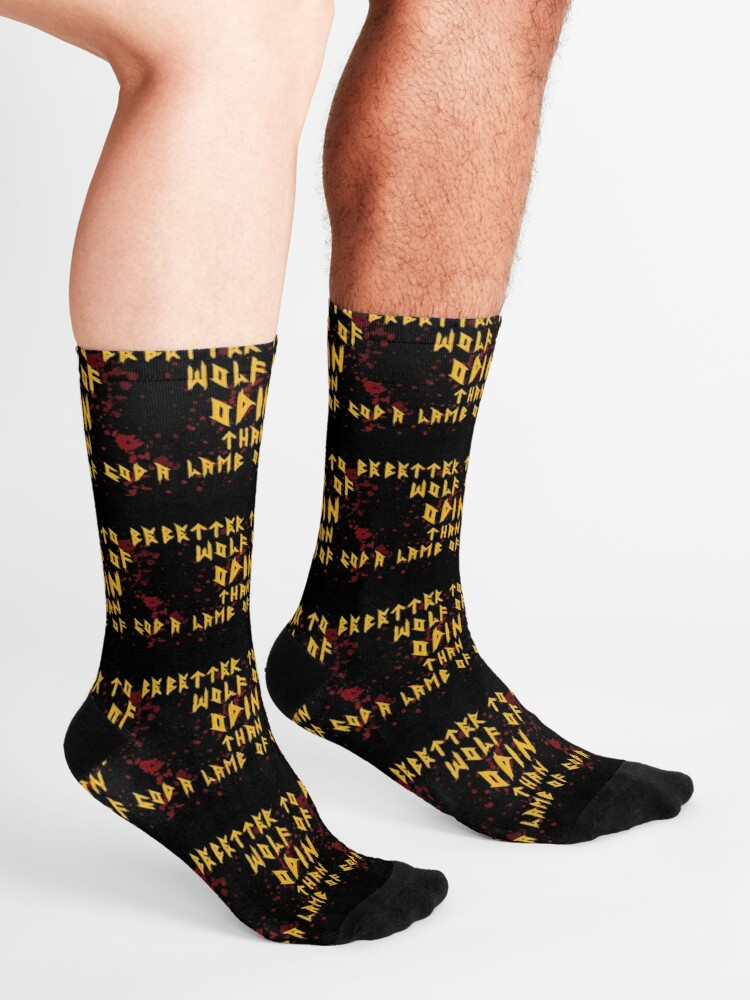 Awesome Hoodied 3D All Over Print Socks Viking NDS010