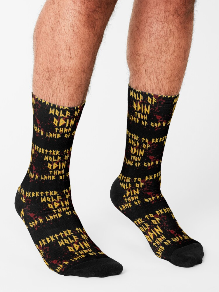 Awesome Hoodied 3D All Over Print Socks Viking NDS010