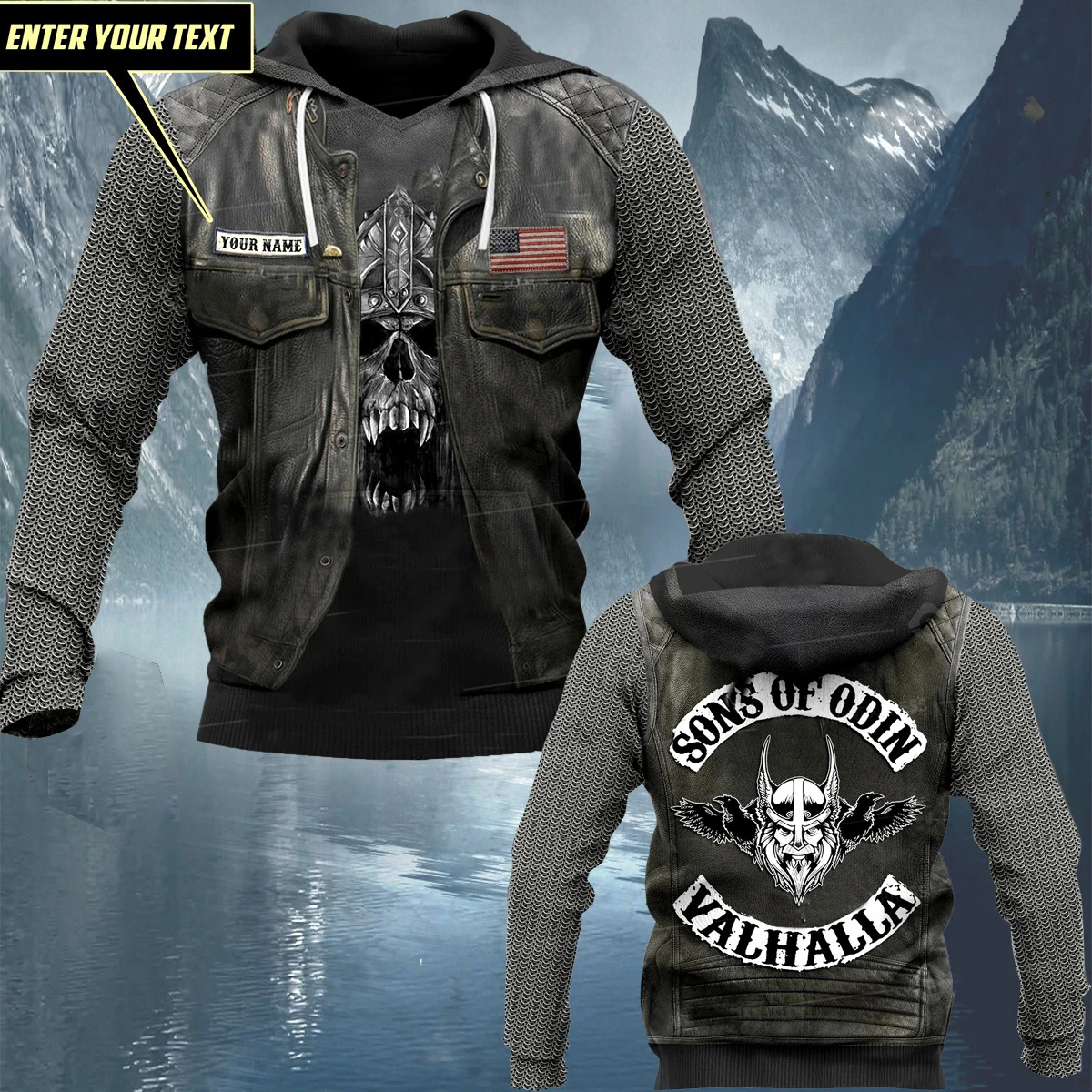 Awesome hoodie-Viking God 3D All Over Printed for Men and Women Hoodie TH072