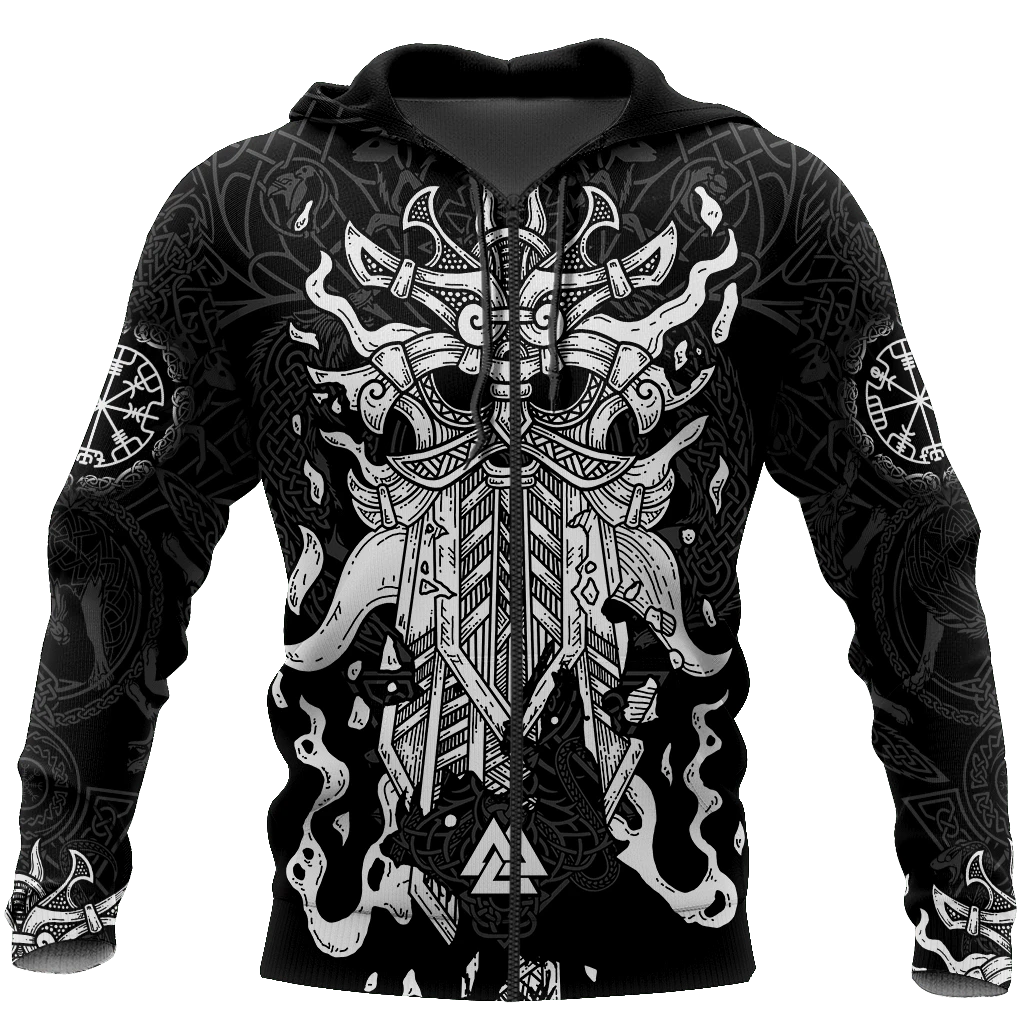 Awesome hoodie 3d all print Viking Odin for Men and Women, T-Shirt, Zip Hoodies, Sweatshirt NQ208