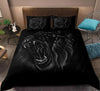Awesome Hoodies - Black Lion Pattern - Bedding Set QK3142