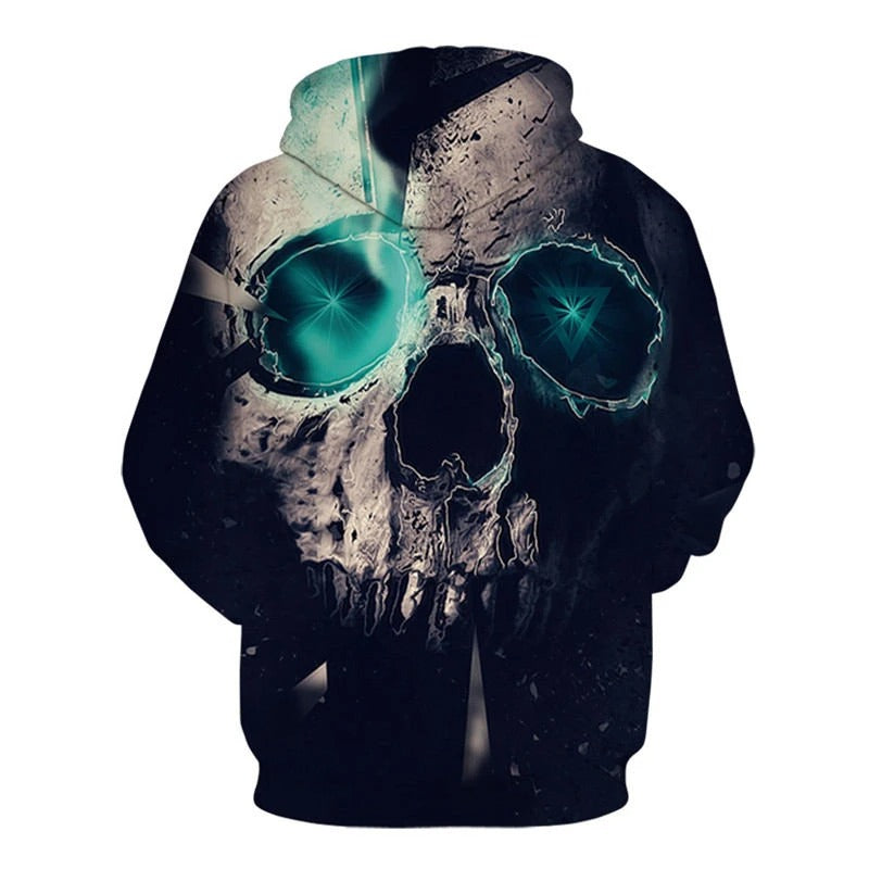 Awesome hoodie 3D All Over Print Customs Skull Hoodie for Men and Women TH035