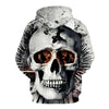 Awesome hoodie 3D All Over Print White Skull Crack Hoodie for Men and Women TH048