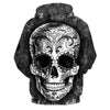Awesome hoodie 3D All Over Print Sugar Gray Skull Hoodie for Men and Women TH047