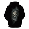 Awesome hoodie 3D All Over Print Skull Thumbs Down Hoodie for Men and Women TH045