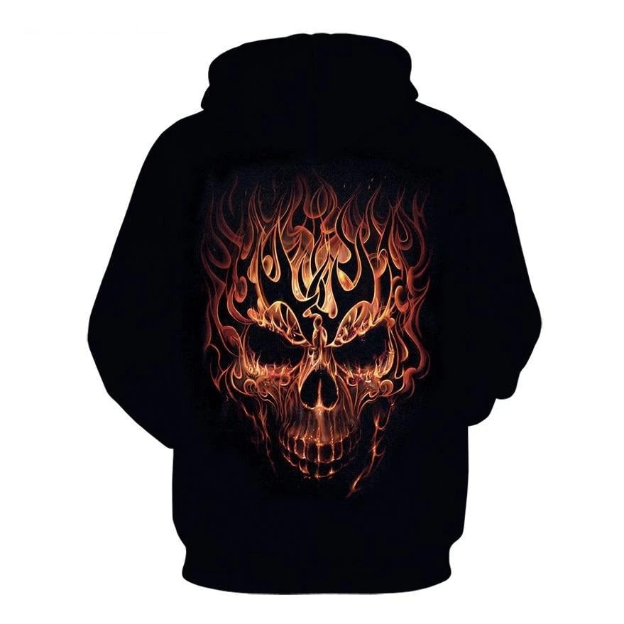 Awesome hoodie 3D All Over Print Skull Lava Hoodie for Men and Women TH041