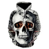 Awesome hoodie 3D All Over Print White Skull Crack Hoodie for Men and Women TH048