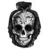 Awesome hoodie 3D All Over Print Sugar Gray Skull Hoodie for Men and Women TH047