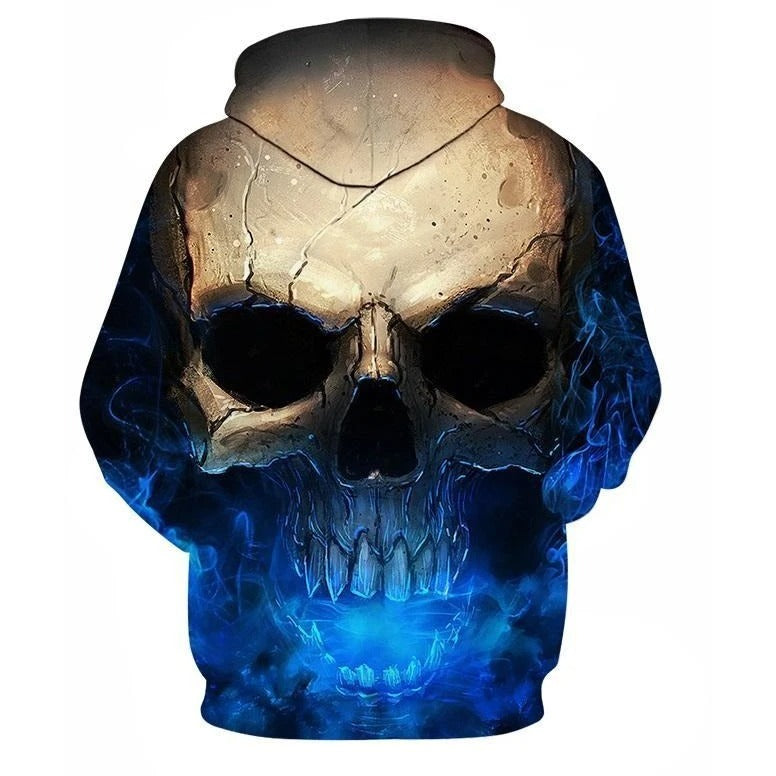 Awesome hoodie 3D All Over Print Skull Hoodie Cool 3D  for Men and Women TH039