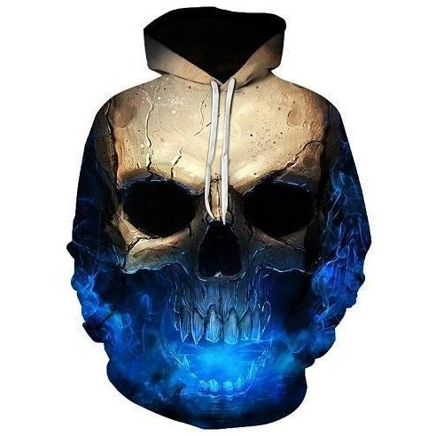Awesome hoodie 3D All Over Print Skull Hoodie Cool 3D  for Men and Women TH039