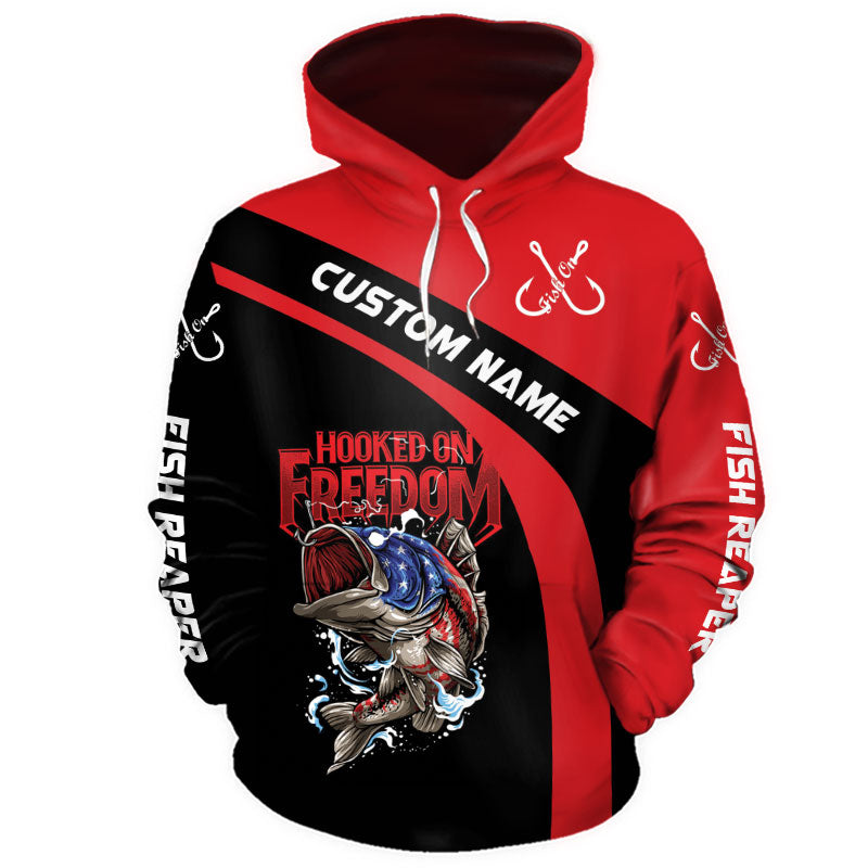 Awesome hoodie 3D ALL Print Hooked On Freedom -Men and Women Zip Hoodies- ND006