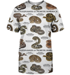 3D All Over Print Rattle Snakes Hoodie