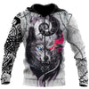 Awesome hoodie- Gray Wolf Tattoo 3D Over Printed Hoodie Cloak  for Men and Women Hoodie TH014