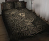 Awesome Hoodied Treble Clef And Hummingbirds Quilt Bed Set Viking HDQ033