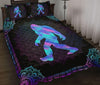 Awesome Hoodied Treble Clef And Hummingbirds Quilt Bed Set Big Foot HDQ020
