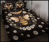 Awesome Hoodied Treble Clef And Hummingbirds Quilt Bed Set Bee HDQ026
