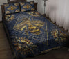 Awesome Hoodied Treble Clef And Hummingbirds Quilt Bed Set Bee HDQ027