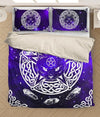 Awesome Hoodied Treble Clef And Hummingbirds Quilt Bed Set Cat HDQ028